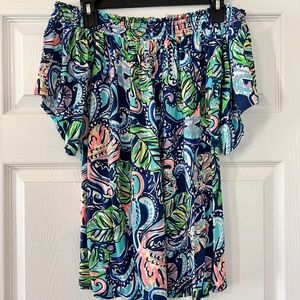 Lilly Pulitzer Almeria off the shoulder top